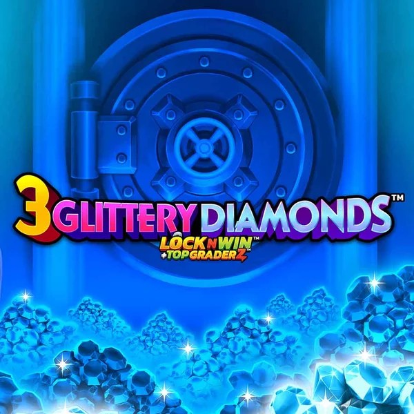 3 Glittery Diamonds logo by PearFiction Studios X3bet casino