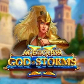 Age Of The Gods: God Of Storms 2 online game logo by Playtech on x3bet.eu.com