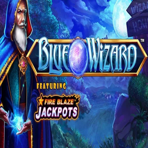 Blue Wizard Fire Blaze Jackpots by Rarestone Gaming, showcased at x3bet.eu.com – game logo