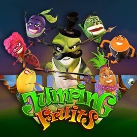 Jumping Fruits online game logo by Wazdan on x3bet.eu.com