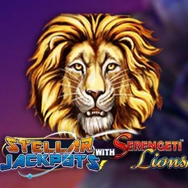 Official Jackpots logo: Stellar Jackpots with Serengeti Lions by Lightning Box Game at X3bet casino